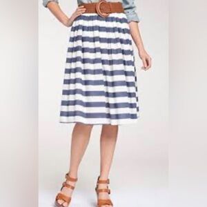 Reclaim Striped Blue and White Women's Skirt